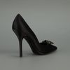 Dolce & Gabbana Satin Pointed Pump in Black - Lyst