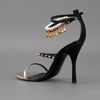 Dsquared2 Leather Strap Sandal in Black - Lyst