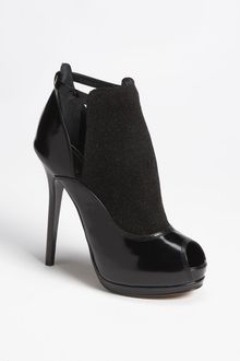 Fendi Victorian Peep Toe Shield Bootie - Lyst
