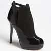 Fendi Victorian Peep Toe Shield Bootie in Black - Lyst