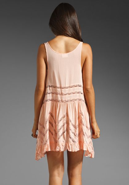 voile and lace trapeze slip