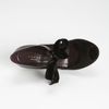 Gucci Velvet Ribbon Open Toe Pump in Black - Lyst