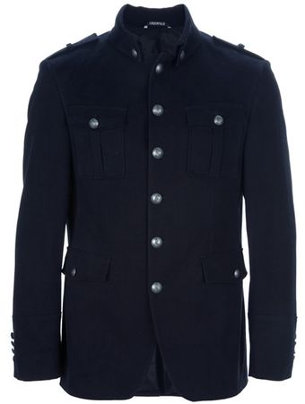 Lagerfeld Military Jacket - Lyst