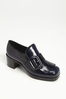 Miu Miu Tassel Buckle Loafer - Lyst