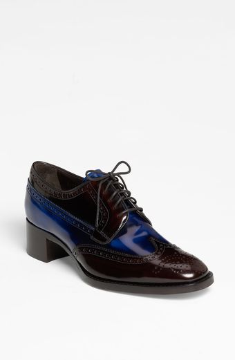 Prada Brogue Oxford - Lyst