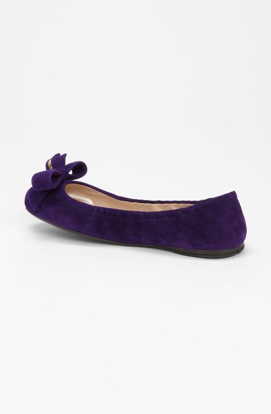 prada ballerina flats with bow