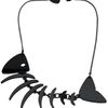 Tatty Devine Fishbone Necklace in Black - Lyst