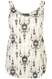 Topshop Totem Aztec Crop Vest - Lyst