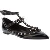 Valentino Stud Detailed Pointed Pump in Black - Lyst