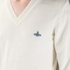Vivienne Westwood Vneck Knit Sweater in White for Men (cream) - Lyst