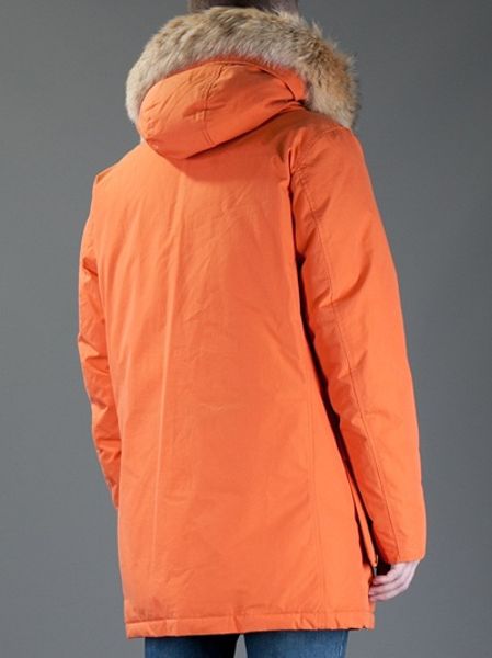 Woolrich Arctic Parka in Orange for Men | Lyst
