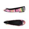 D&g Ballet Flats in Multicolor (fuchsia) - Lyst