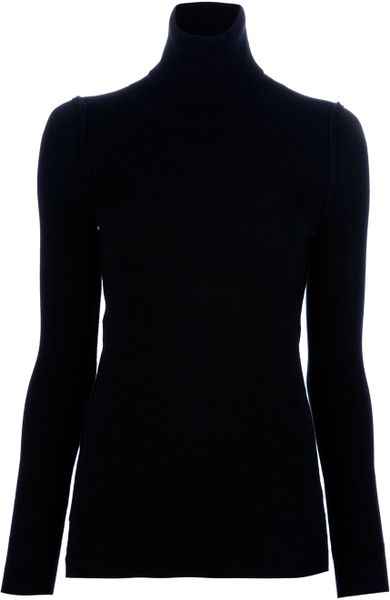 Dolce & Gabbana Polo Neck Sweater in Black - Lyst