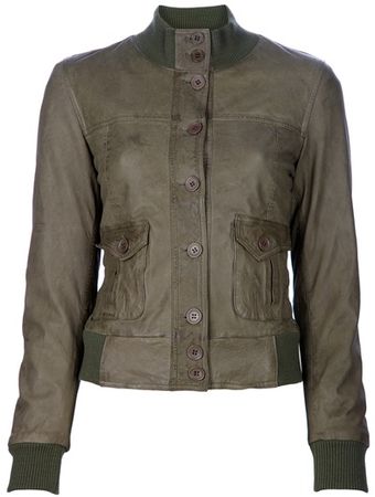 Le Sentier Leather Jacket - Lyst