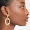Tory Burch Rings Frontal Hoop Earrings in Gold - Lyst