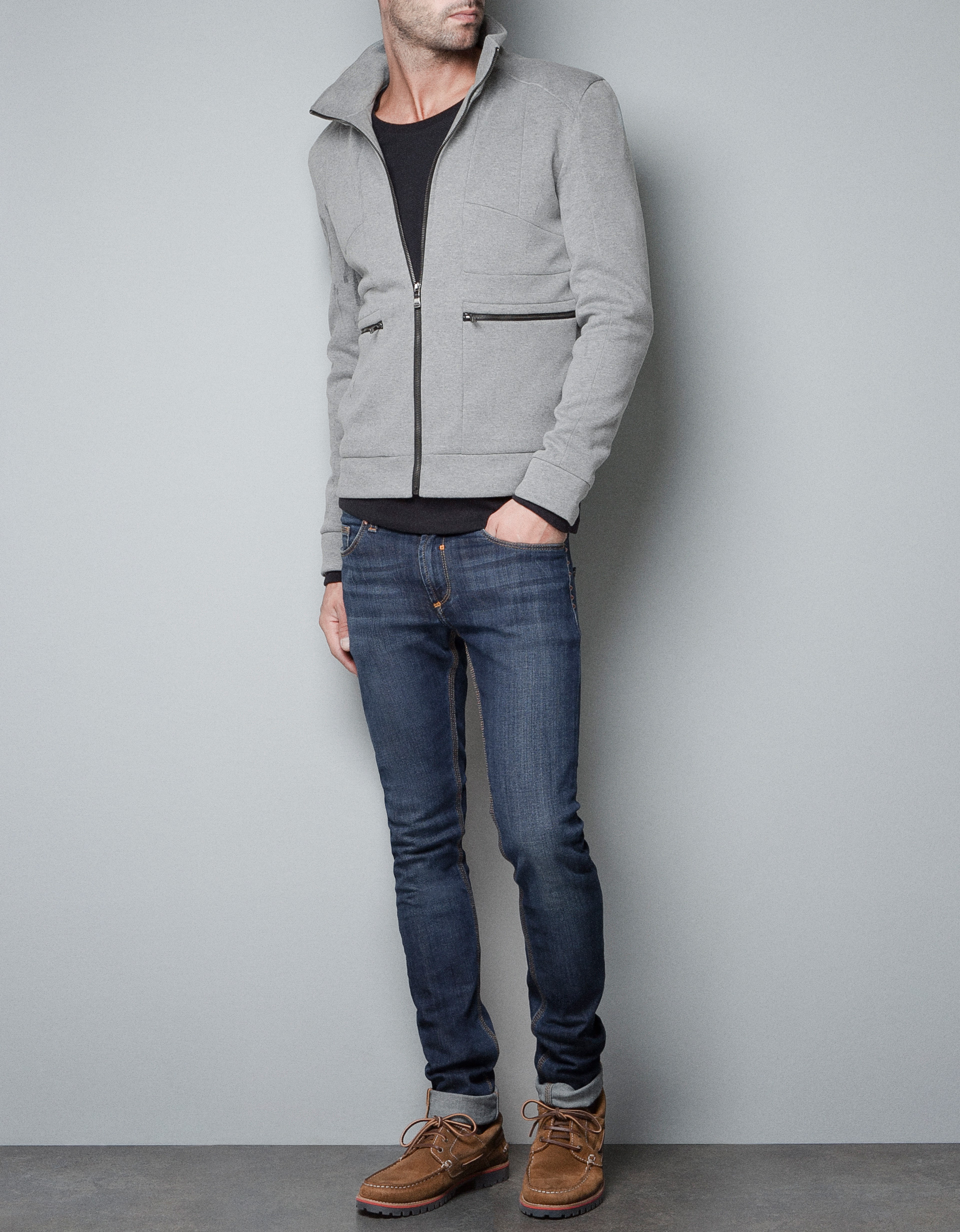 zara mens grey blazer