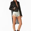 Nasty Gal Ascii Leather Moto Jacket Fringe in Black - Lyst