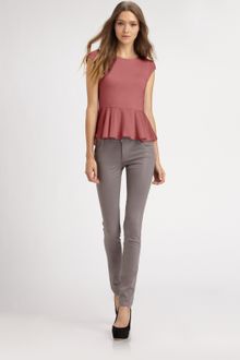 Alice + Olivia Ella Peplum Tee - Lyst