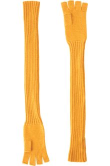 Barneys New York Extralong Fingerless Knit Gloves - Lyst