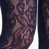 Dkny Lace Net Tights in Blue (black/ cadet) - Lyst