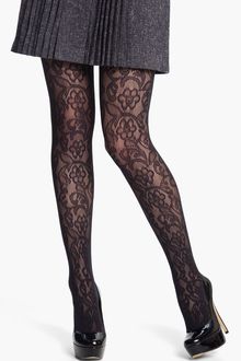 DKNY Lace Net Tights - Lyst