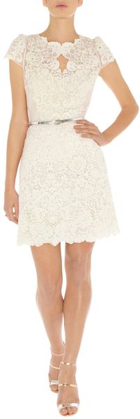 Karen Millen Summer Cotton Lace Top - Lyst
