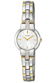 Seiko Womens Two Tone Stainless Steel Bracelet Watch - Lyst