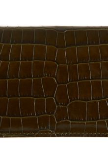 Smythson Mara Croc Stamped Card Case - Lyst