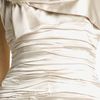 Calvin Klein Ruched Satin Sheath Dress in Beige (putty) - Lyst
