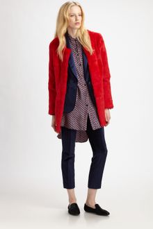 Elizabeth And James Bora Rabbit Fur Coat - Lyst
