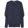 Fendi Knit Pullover with Ribbed Trim in Blue (navy) - Lyst