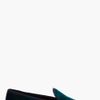 Jil Sander Teal Velvet Slippers in Blue (teal) - Lyst