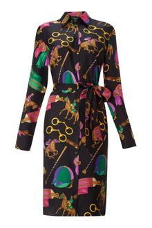 Lauren by Ralph Lauren Sana Silk Print Shirt Dress - Lyst