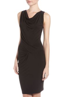 Michael by Michael Kors Draped Jersey Dress - Lyst
