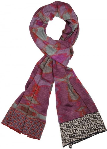Missoni Patterned Wool Knit Scarf in Multicolor for Men (multi) - Lyst