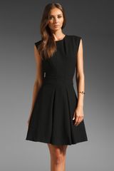 Tracy Reese Stretch Crepe Frock with Necklace