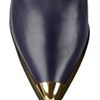 Versace Metal Trimmed Leather Mid Calf Boots in Blue (navy) - Lyst