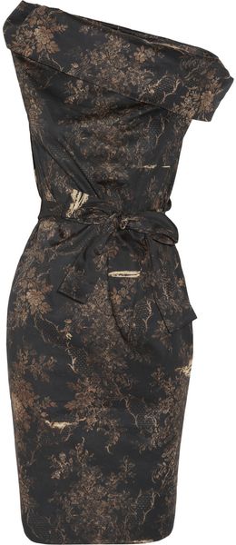 Vivienne Westwood Anglomania Cylinder Printed Cotton Dress - Lyst