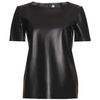Yves Saint Laurent Leather Top in Black - Lyst