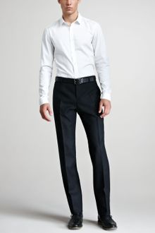 Burberry Prorsum Flatfront Wool Pants - Lyst