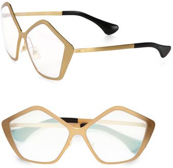 Miu Miu Brushed Gold Metal Culte Star Sunglasses - Lyst