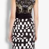 Preen Ella Monochrome Print Stretch Cotton Satin Dress in Black - Lyst