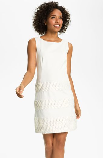 Taylor Dresses Ponte Shift Dress - Lyst