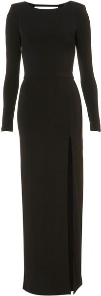 Topshop Shoulder Pad Maxi Dress - Lyst