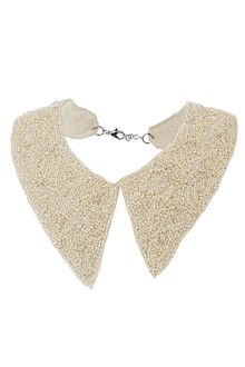 Topshop Bead and Pearl Collar Necklace - Lyst