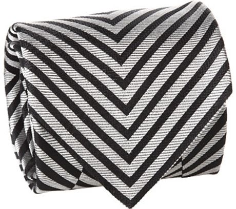 Versace Chevron Stripe Vertigo Scarf in Black for Men (b) - Lyst