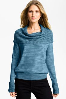 Amber Sun Cowl Neck Mélange Sweater - Lyst