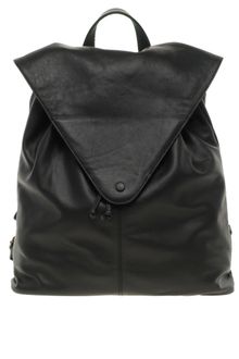 Asos Leather Backpack with Pointed Flap - Lyst