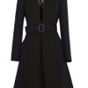 Burberry Prorsum Woolcrepe Coat in Blue (navy) - Lyst