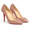 Christian Louboutin Pigalle Spiked Patent Leather Pumps in Beige (nude) - Lyst
